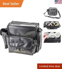 Nylon 3 Tube Fishing Tackle Bag – 6 Compartments & Comfortable Web Handle