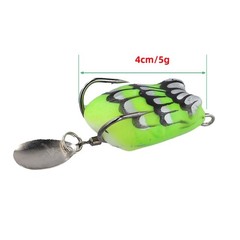 Bass and Snakehead Topwater Frog Lure 4cm 5g Weedless Soft Body 7 Color Options