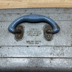 Vintage Union Steel Chest Two Tray Gray Watertite Tackle Box