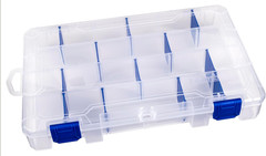 Tackle Box 4007 Tuff Tainer 24 Compartments 12 Zerust Dividers Translucent