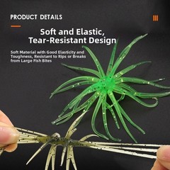 Bass Fishing Soft Lure For Sea Urchin Style 6cm 1.7g TPR Realistic Tentacles