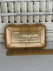 Vintage Mini Magnum 3213 Tackle Box 2 Sided Pocket Pak By Plano