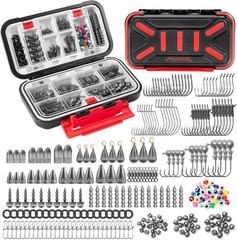 by KastKing 182/265/400pcs Compact Fishing Tackle Kit All-in-One Freshwater