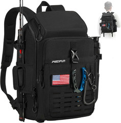 Fishing Tackle Backpack, Rod & Gear Holder, Water-Resistant | 20L