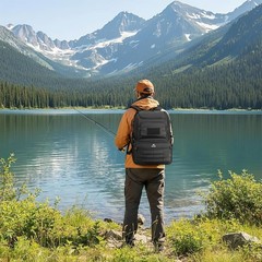 Fishing Backpack with Cooler and Rod Holders Water Resistant Tackle Bag for Men