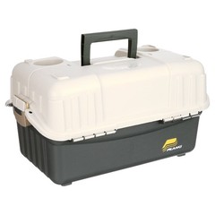 6-Tray Hip Roof Large Tackle Storage Box, Green/Sand
