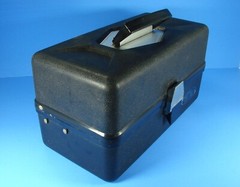 Old Pal 2 Tray Tackle Box With Lures Spinning Reel Soft Plastics Spoons Knife