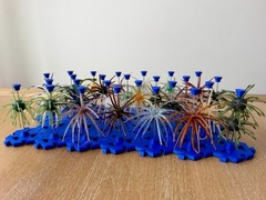 Urchin Coike Style Fishing Tackle Trays for Boxes (Light Blue, Fits Any Box)