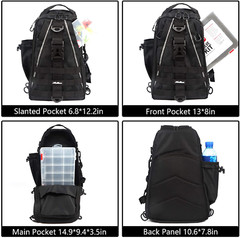 DURABLE Fishing Backpack Tackle Storage Box Shoulder Bag Carry Bolsa De Pesca