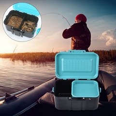 Portable Lure Bait Storage Case Worm Fishing Tackle Live Bait Box With
