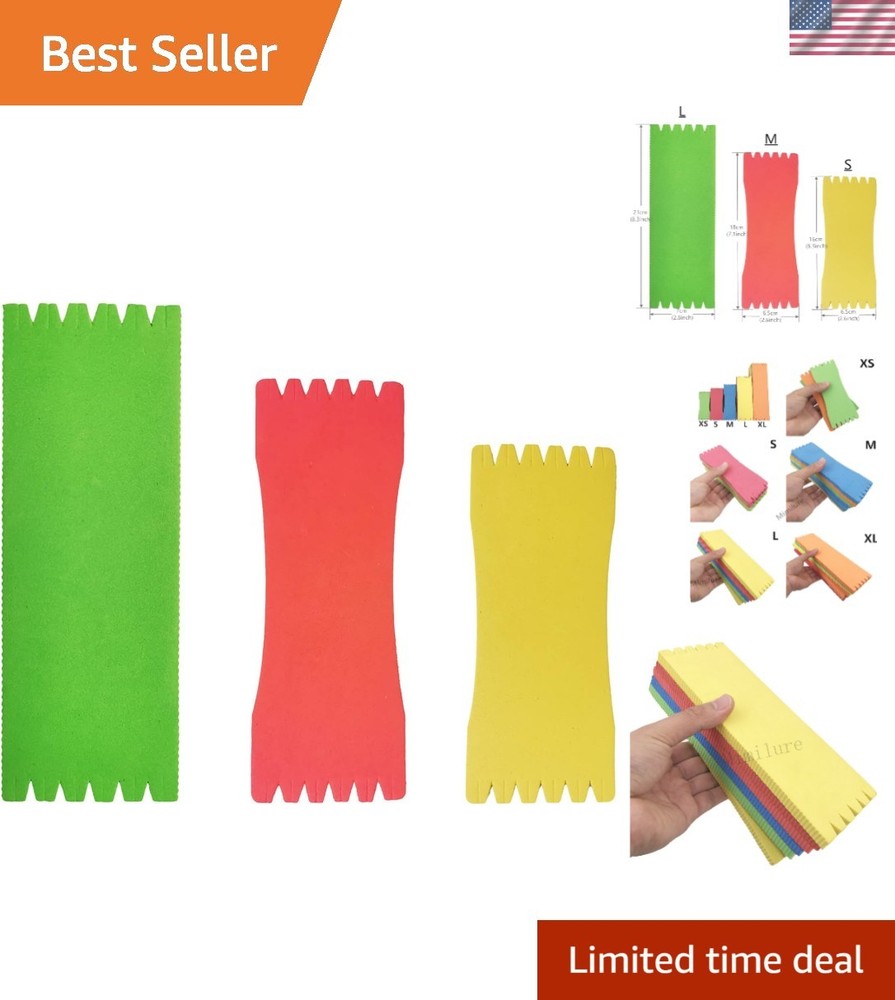 6PCS Fishing Leader Holder Foam Board – Portable Hook Storage in Bright Colors