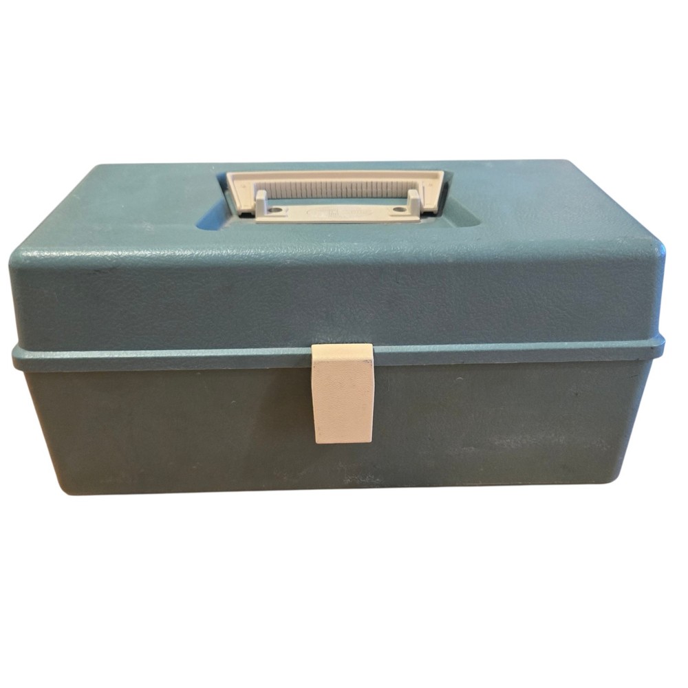 Vintage Plano Green Fishing Tackle Tier Model 5000 Made in USA Sold As Is