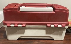 Plano 6201 One-Tray Tackle Box – Red/Gray – BRAND NEW