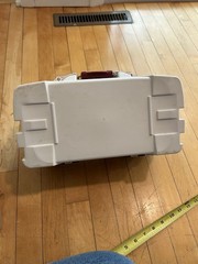 Plano One Tray Burgundy/White Tackle Box Model 6201 with Wazp Crappie Kit
