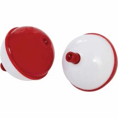(12)-SouthBend 2 In. Red & White Push-Button Fishing Bobber Float (2-Pack)
