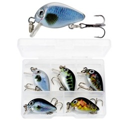 1.8g 3cm Crankbait Lures 5PCS per Set for Bass Fishing in Weedy or Areas