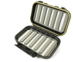 Fly FISHING Box Waterproof Click Shut BLACK
