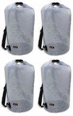 Waterproof Dry Bag HPA SWELL 30 Clear (LOT 4 Bags) 100% Dry Gear Roll Tube Sack