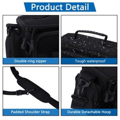 Fishing Tackle Bags with Tackle Box,Waterproof,Padded Shoulder Strap,Gear Sto…