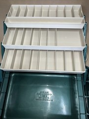 Vintage PLANO 8600 Fishing Tackle Box Double-Sided 6 Tray USA