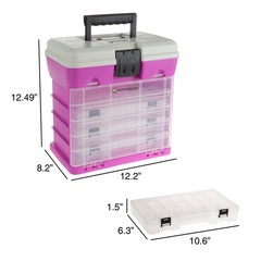 Storage Tool Organizer – Utility 4 Drawers And 19 Compartments Camping Supplies