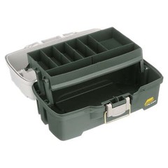 Plano 6201 One-Tray Tackle Box, Bait Storage, Extending Cantilever-tray Design