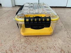 Plano 1460 Waterproof Utility Tackle Box Clear Yellow Case w Insert