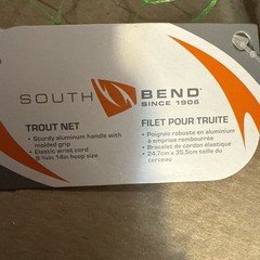 SouthBend 9-3/4 In. W. x 14 In. L. x 17 In. D. Nylon Trout Fishing Net NEW