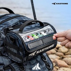 KastKing Line Management Bag 10-Spool Water-Resistant Clear View Fishing Storage
