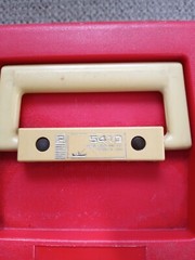 Vintage Plano Tackle Box 5410 Red with Tan HandleMade In The USA – Nice!