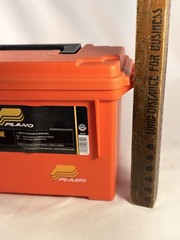Lot of 2 Plano 1312-52 Marine Box Orange Water Resistant O-Ring Seal USA Nice