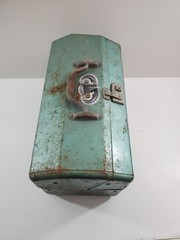Vintage Large Old Walton Tackle Box Full Lures Reels Crankbaits Fishing