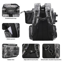 Rabjen 17 inches (W) x 11.5 (H) x 8 (D), Camouflage Black