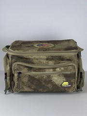 Military Warriors Support Foundation Camo Fishing Tackle Bag with 4 Tackle Trays