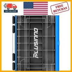 Clear Acrylic Tackle Box – Removable Dividers for Ultimate Fishing Organization