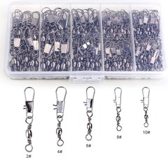 200PCS Barrel Snap Swivel Set – Quick Connect Fishing Accessories