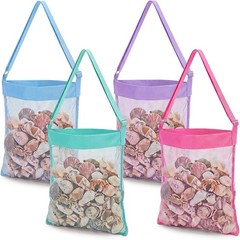 2 Pcs Extra Large 14 x 16inch Clam Mesh Chum Beach Bags Seashells Clams US
