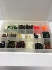 Plano Molding Co. Fishing Tackle Tray 7.25”x11” With Plastic Swim Baits #3