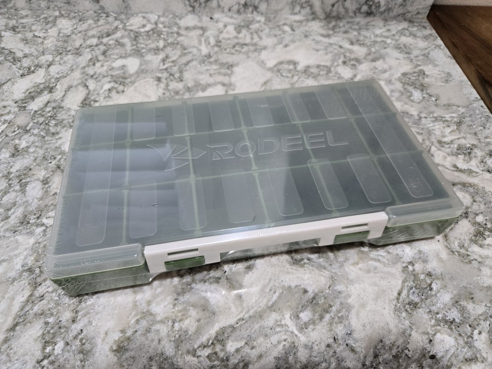 RODEEL 11.5 Inch Fishing Tackle Box Plastic Storage Organizer Replacement Sealed