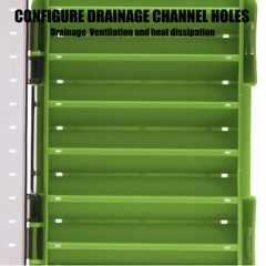 SAMOLLA Double Sided Fishing Tackle Box Organizer for Lures Hooks Baits