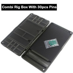 1pc Rigtrip Multi-compartment Carp Fishing Tackle Box – Durable Abs, Secure Magn