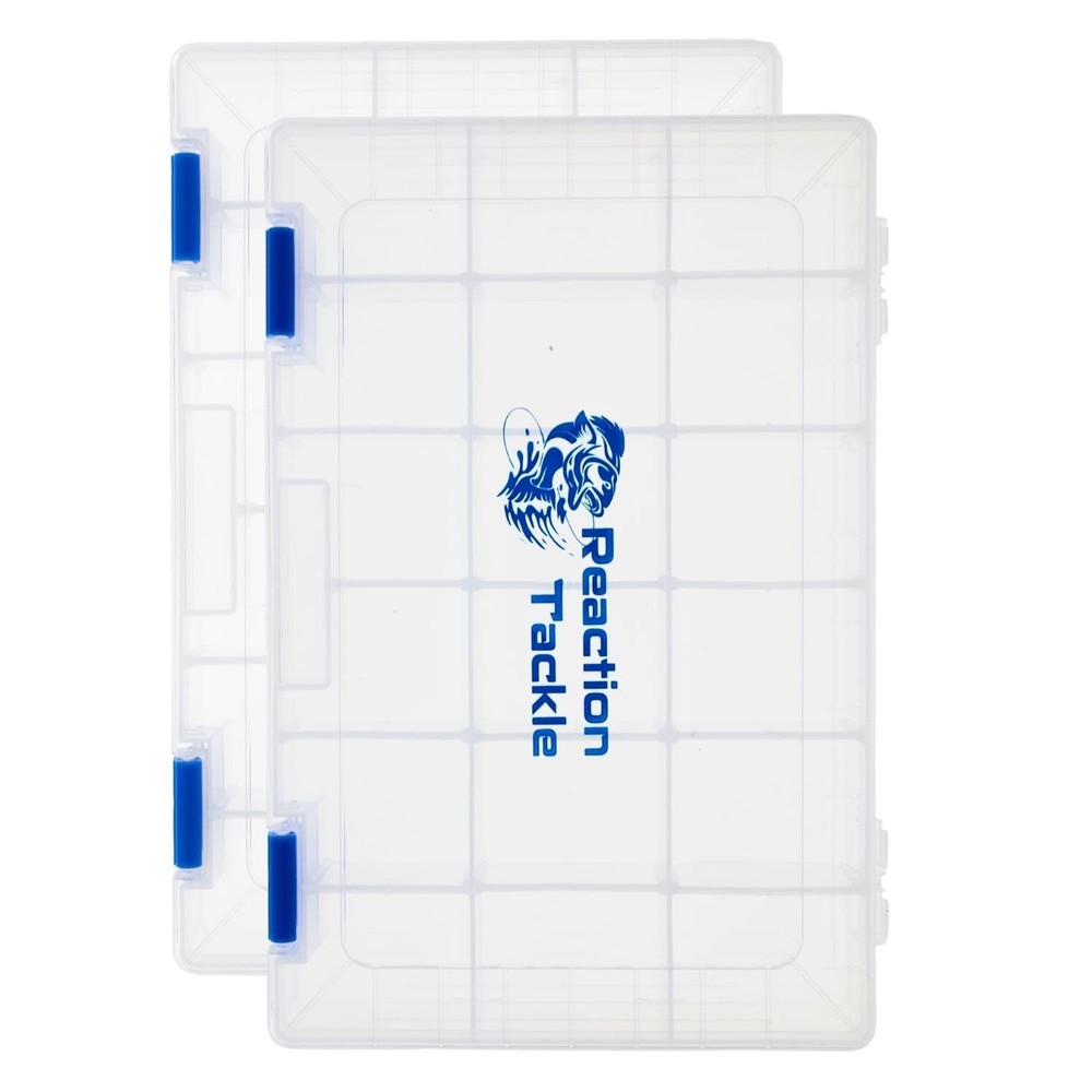 Basic Tackle Trays, Clear Plastic Utility Box Organizers with Removable Divid…