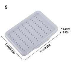 Fly Fishing Lure Spinner Spoon Bait Foam Box FishHook Hard Storage Case.