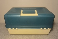 Vintage PLANO Large 9606 High Hip 6 Tray Fishing, Tackle Box – Very Nice , Clean