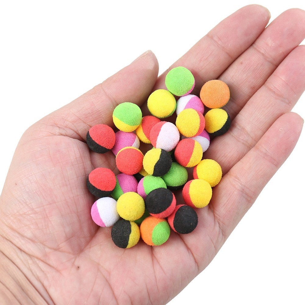 30pcs Carp Bait Beads Two Color EVA 10mm 12mm for Rig Setup and For Fishing