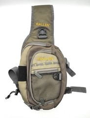 Allen Cedar Creek Fly Fishing Sling Pack Bag Waterproof Workstation Olive Color