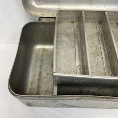 Aluminum Tier Tackle Box 5″x7″x18″ In Fair Condition. See description A