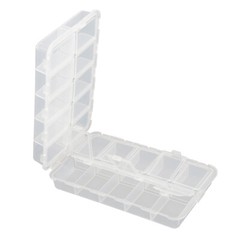 Transparent Fishing Case 20 Compartments Plastic Fishing Tackle Box for Fishing
