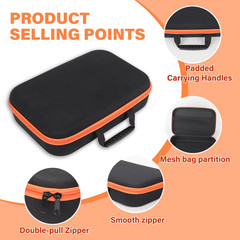 HILDA Hard Shell Tool Bag Case Portable Waterproof Organizer 13x9x3.5in