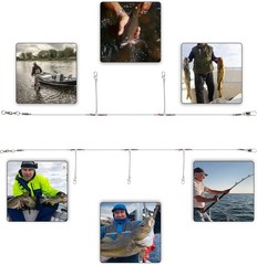 Saltwater & Freshwater Fishing Leaders, 12 Pack – Strong 55 lb Breaking Strength